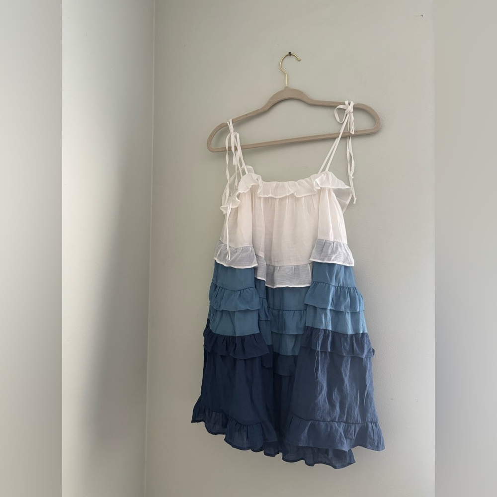 Altar'd State Blue and White Dress